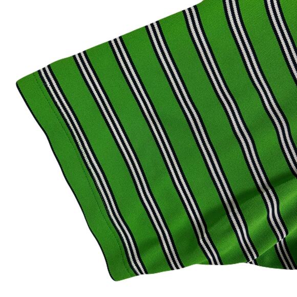 DUNNING GOLF Green Striped Athletic Shirt Mens Size XL - Picture 3 of 10